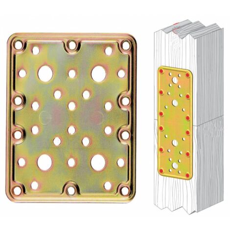 Piastra acciaio 20 pz.per fissaggio travi legno 100x200 - Salone