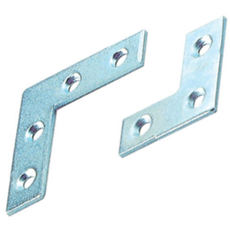 200 pz angolo di rinforzo sezione 5x5 cm piastrina staffa acciaio zincato