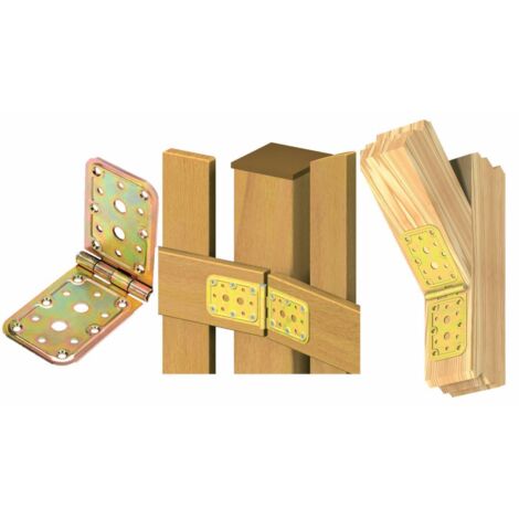 10 x PIASTRA 741 A CERNIERA ACCIAIO TROPIC 65X148X148 MM