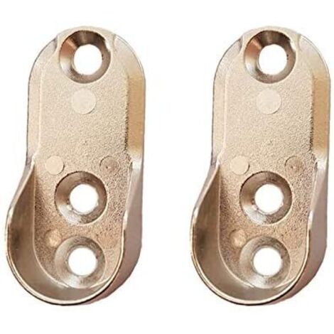 SUPPORTO LAT. PER TUBO OVALE CROMATO. Prezzo per 1 pezzo. (1/2)