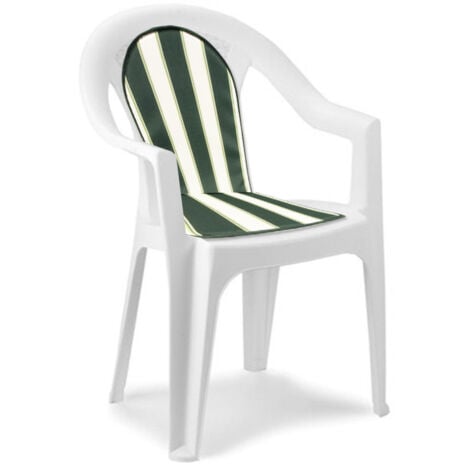 CUSCINO SCHIENALE BASSO DOUBLE RIGATO VERDE. Prezzo per 1 pezzo.