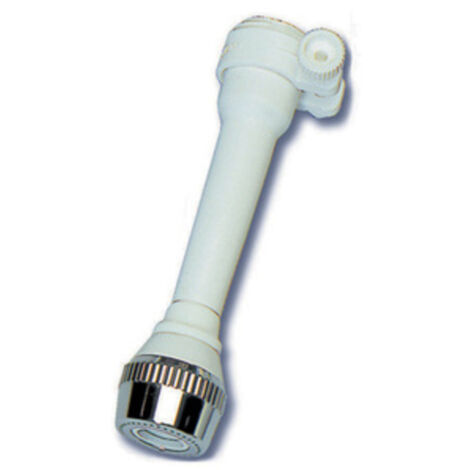 Rompigetto Doccia Schiuma ID-665BL - Adattatore Universale, Doppia Funzione Getto Aerato E Doccetta, Bianco/Cromo - Foto 6