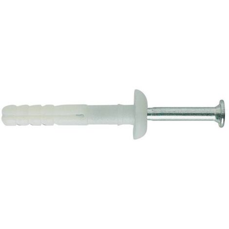 Tassello con vite per cartongesso d 6x50 mm. bco. Prezzo per 100 pezzi.