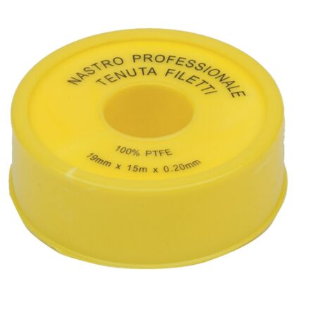 rotolo nastro Teflon professionale mm 19x15 mtl per tenuta filetti filettature