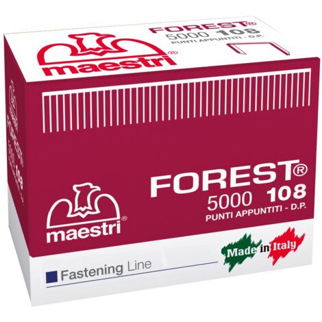 Maestri Punti Spille 108 Rocama Roma Metallici 5000 Pz Forest Spillatrice Da Ba