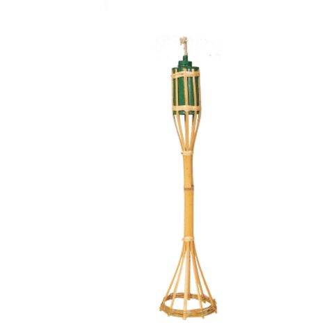 Torcia fiaccola in bamboo cm 50 h serbatoio in lamiera 0.200 l da giardino esterno (1/5)