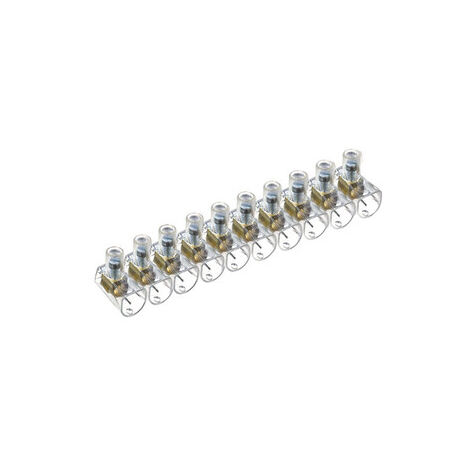 stecca da 10 morsetti unipolari per cavi sezione da 6 mm morsetto unipolare