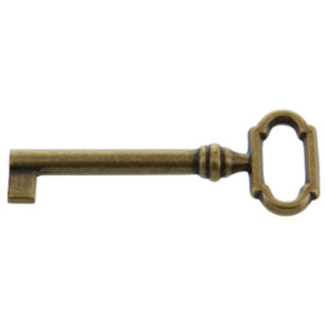 Q.TA'. 25 CHIAVE PER MOBILI 33727 27X69 MM OTTONE FLORENCE (1/3)