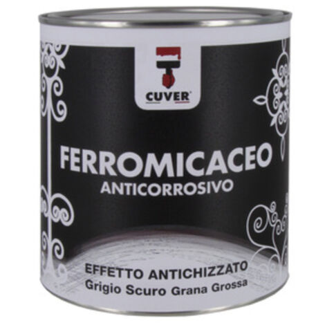 Smalto Cuver 0,750 L Ferromicaceo Grigio Scuro - 6 Pz