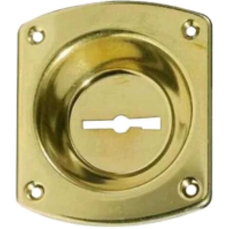CR art 32 bocchetta con incavo da 12 mm per serratura di sicurezza dorata bocchette