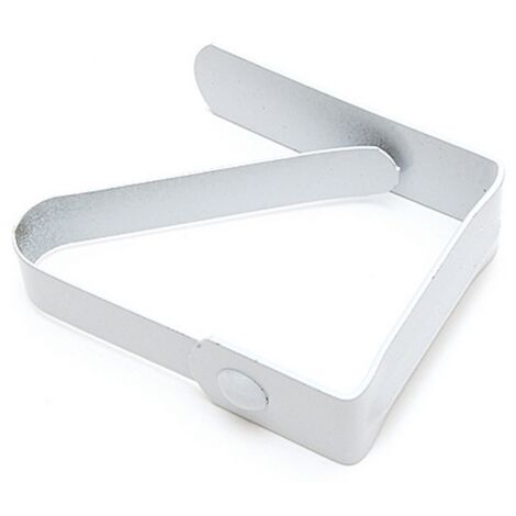 fermatovaglia laccato bianco clip a molla gancio fermatovaglie per tavolo (1/2)