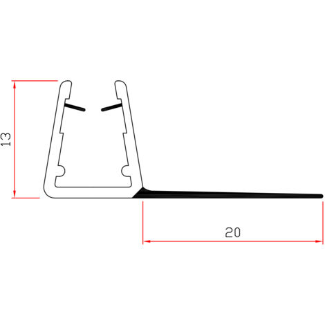 GUARNIZIONE X BOX DOCCIA MT.2 MOD.404/20. Prezzo per 1 pezzo.