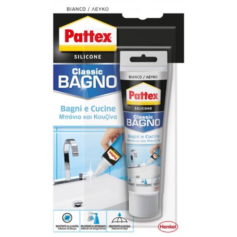 Pattex Sista silicone bianco acetico 50 ml collante sanitari bagni cucine