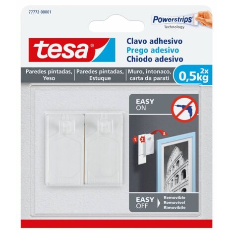 GANCIO ADESIVO TESA POWERSTRIPS QUADRO FISSI 2 PZ 8 CF