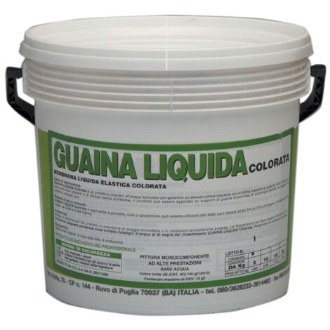 5 kg guaina liquida resinosa bianca mastice pittura liquido resina superfici