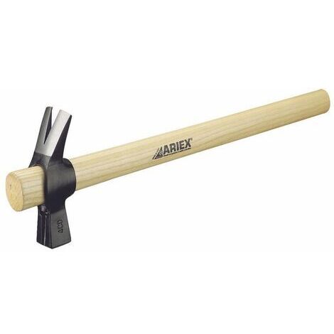 Ariex martello martellina per carpentiere in acciaio C45 peso 300 gr con manico in legno