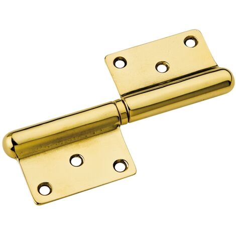 12PZ CERNIERA GROSSEZZA ART.50 OTTONE LUCIDO MM.120 DX