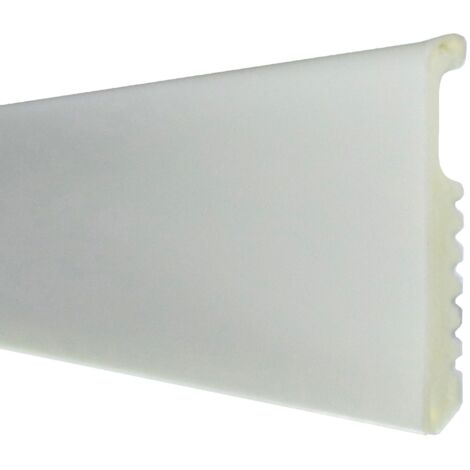 BATTISCOPA POLIS.LISCIO 75X8 H.200 BIANCO. Prezzo per 1 pezzo.