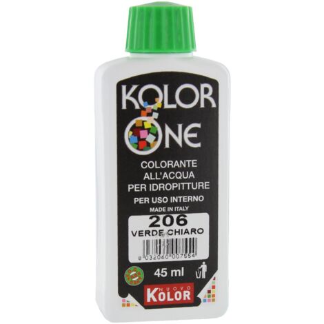 COLORANTE KOLOR ONE ML.45 N.206 VERDE CHIARO. Prezzo per 1 pezzo. (1/2)
