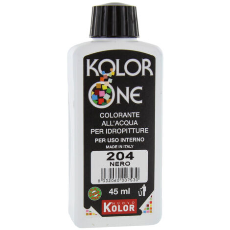 COLORANTE KOLOR ONE ML.45 N.204 NERO. Prezzo per 1 pezzo.