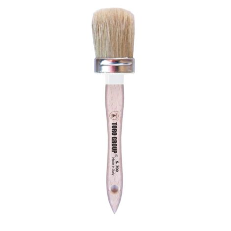 Pennelli Piatti In Pura Setola Rex - Misura 16 - Confezione Da 12 Pezzi - Pennellessa Professionale Per Pittura E Verniciatura, Manico In Legno, Setola Bionda Naturale - 4