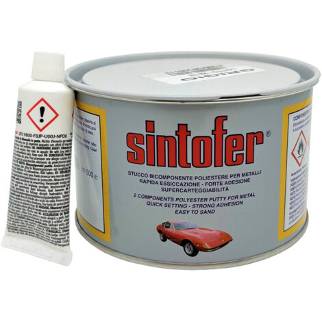 Sintofer stucco 500 ml per carrozzeria ferro metallo poliestere grigio