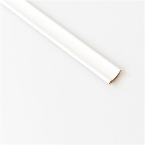 Angolare 22X22 Mm Liscio Mdf 240 Cm Bianco - 10 Pz