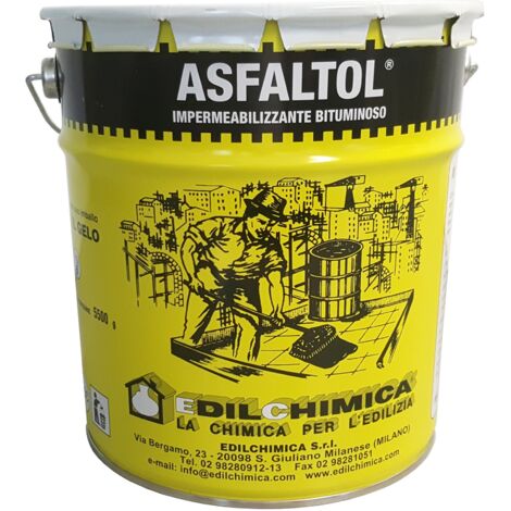 2 x ASFALTO A FREDDO ASFALTOL DA 6,0 KG IMPERMEABILIZ