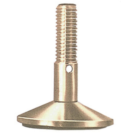 Piedino Regolabile Ottone Ma12 Per D 50 Mm - 10 Pz