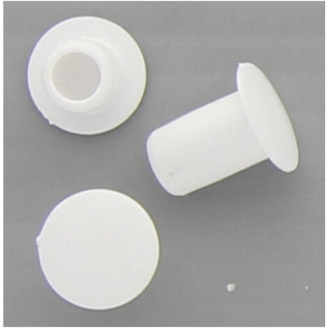 COPRIFORO PLASTICA MM. 6 BIANCO. Prezzo per 1 pezzo.