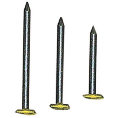 cf 100 pz di chiodi per quadri in acciaio con testa in ottone mm 2x30 chiodo