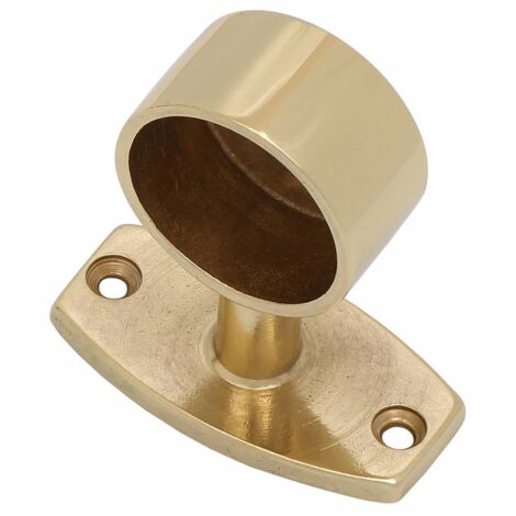 FINALE OTTONE LUCIDO VER.DA AVVITARE X TUBO MM.18. Prezzo per 1 pezzo.