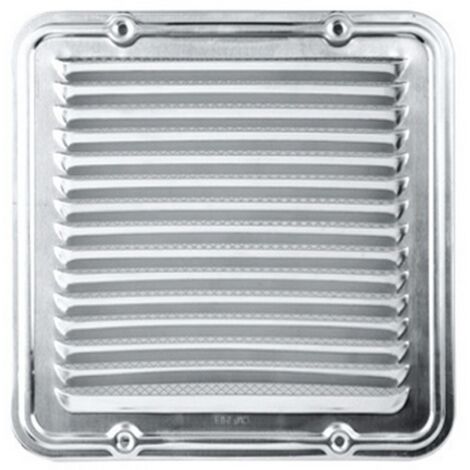 1PZ GRIGLIA AERAZIONE ALLUMINIO CON RETE  23X23 CM