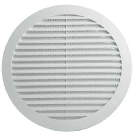 griglia di aerazione in plastica abs 120 mm ad incasso muro parete antinsetti