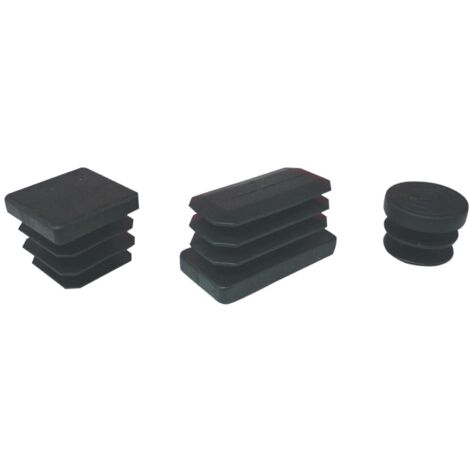Puntali Alettati Tondi 18 Mm Plastica Nero - 500 Pz (1/2)
