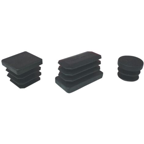 Puntali Alettati Tondi 30 Mm Plastica Nero - 200 Pz (1/2)