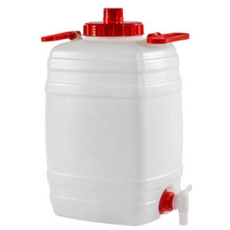 Fustino con rubinetto tanica bidone plastica alimenti lt 25 contenitore sfiato
