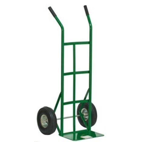 Carrello portasacchi portacasse acciaio portata kg.200 ruote pneumatiche mm.260 - Salone