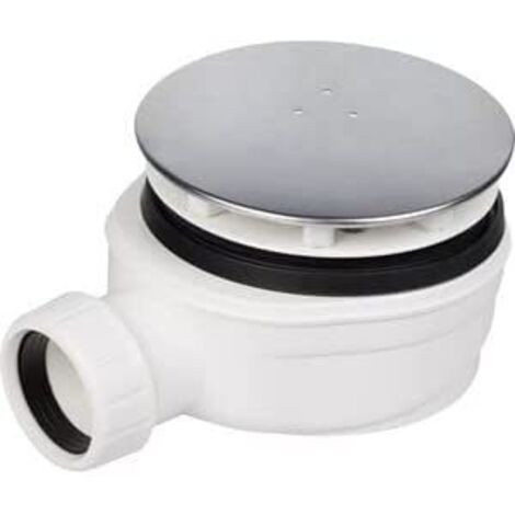 PILETTA DOCCIA RIB. D. MM. 90 CON COP.INOX. MM. 120 (1/4)