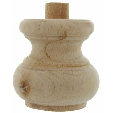 PIEDE LEGNO GREZZO ART. 53008 MM. 80X75. Prezzo per 1 pezzo.