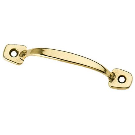 5 x BL MANIGLIA OTTONE FISSA  80 MM 2 PZ
