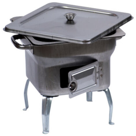 BARBECUE IN ACCIAIO FORNACELLA 25X25XH24 CM