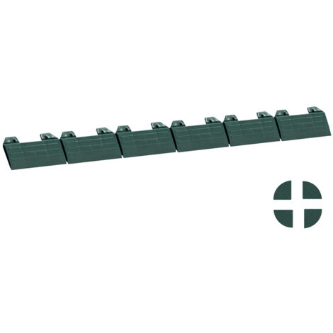 Scivolo aggancio femmina mm 600x60x13 giunzione ad incastro per pavimento drenante in polipropilene