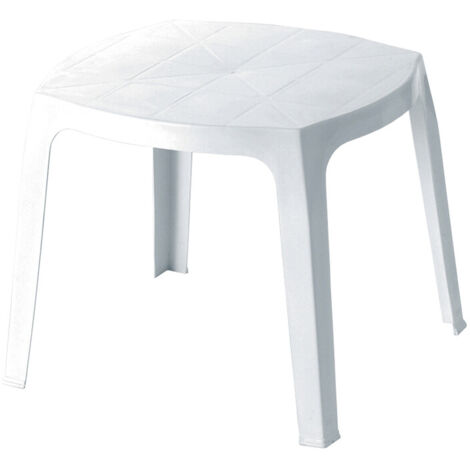 Tavolo Resina Figaro Bianco 80x80x72cm - Moderno Per Interni - Foto 8