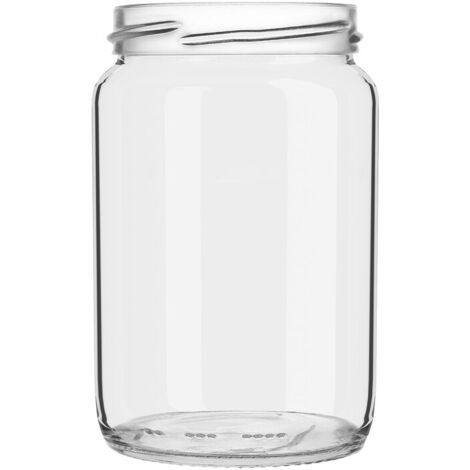 Barattolo In Vetro Senza Tappo 720 cc Bocca D82 mm - 20 Pz