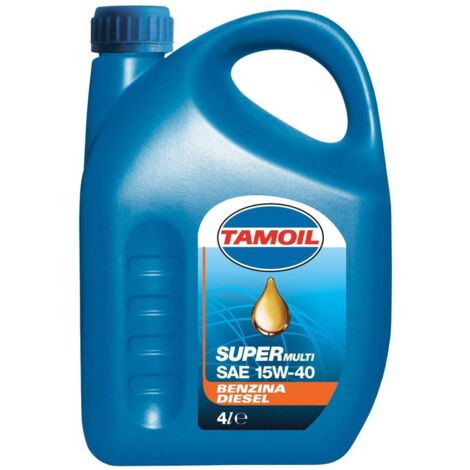 LUBRIFICANTE TAMOIL SUPER SAE 15/40 LT. 4. Prezzo per 1 pezzo.