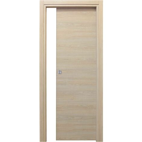 PORTA MOD. MICROTEC SCORRIMENTO ROVERE SBIANCATO 210X90 S/MANIGLIE