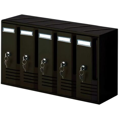 Cassetta postale mod.cubo 5 posti alluminio 520x175x300 trimec condominio - Salone
