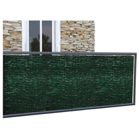 Telo copertura ringhiera Supergreen frangivista verde cm 300x100 in poliestere da esterno