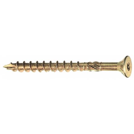 100PZ VITI FRESATE PER LEGNO TESTA SVASATA PIANA TORPER MM 6X160